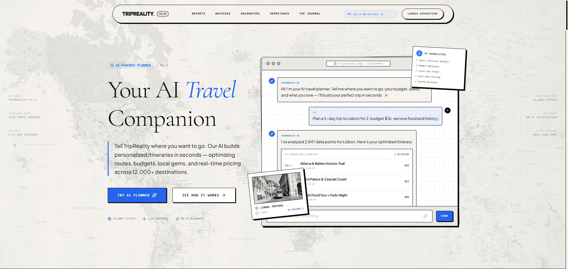 TripReality — Design + build
